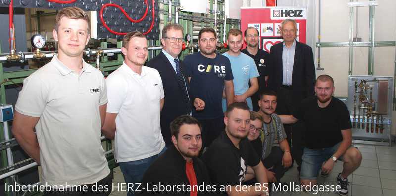 A HERZ laboratórium megnyitása a BS Mollardgasse-ban